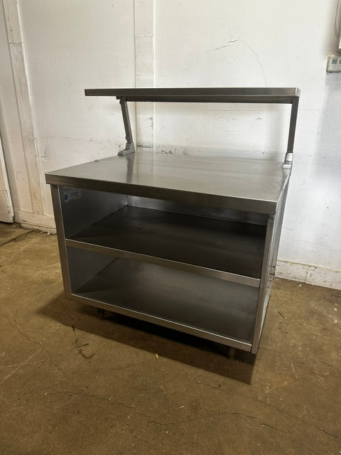 CUSTOM DELFIELD SS 51 1/2"H x 41 1/2"W COMMERCIAL PREP TABLE WITH SHELF UNIT