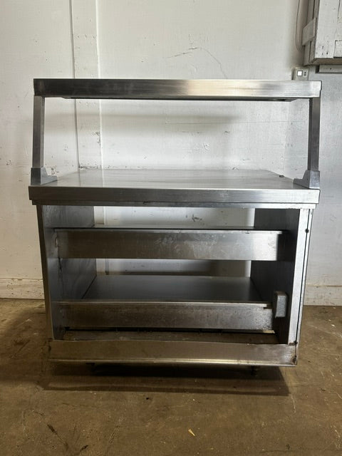 CUSTOM DELFIELD SS 51 1/2"H x 41 1/2"W COMMERCIAL PREP TABLE WITH SHELF UNIT