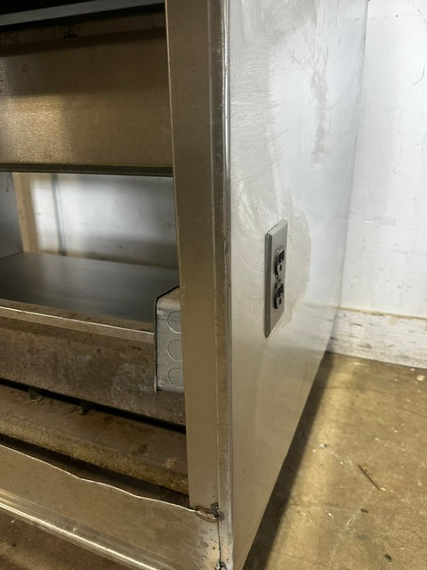 CUSTOM DELFIELD SS 51 1/2"H x 41 1/2"W COMMERCIAL PREP TABLE WITH SHELF UNIT