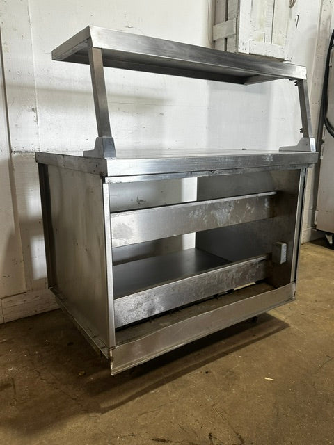 CUSTOM DELFIELD SS 51 1/2"H x 41 1/2"W COMMERCIAL PREP TABLE WITH SHELF UNIT