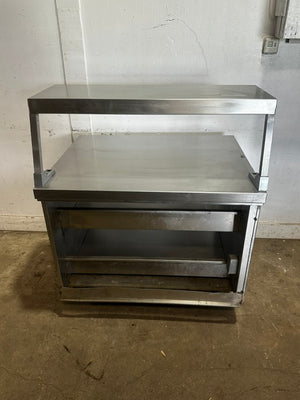 CUSTOM DELFIELD SS 51 1/2"H x 41 1/2"W COMMERCIAL PREP TABLE WITH SHELF UNIT