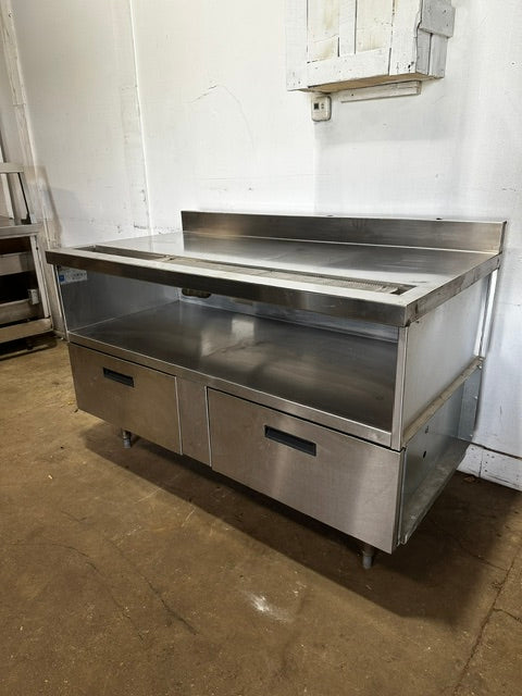 DELFIELD COMMERCIAL STAINLESS STEEL SHELF UTILITY CABINET w/ DRY CABINET STORAGE