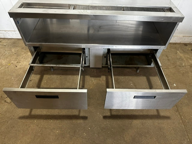 DELFIELD COMMERCIAL STAINLESS STEEL SHELF UTILITY CABINET w/ DRY CABINET STORAGE