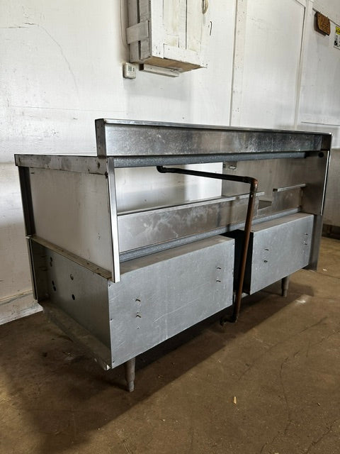 DELFIELD COMMERCIAL STAINLESS STEEL SHELF UTILITY CABINET w/ DRY CABINET STORAGE