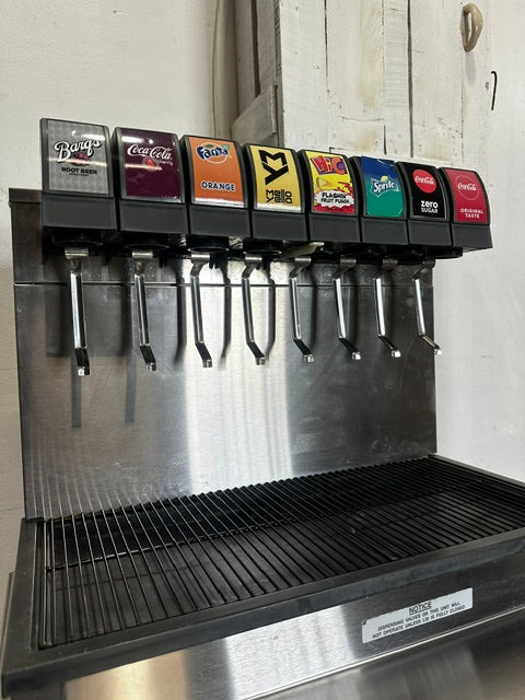 "CORNELIUS CB2323-AK"COMMERCIAL 8 HEADS SODA MACHINE W/ ICE BIN
