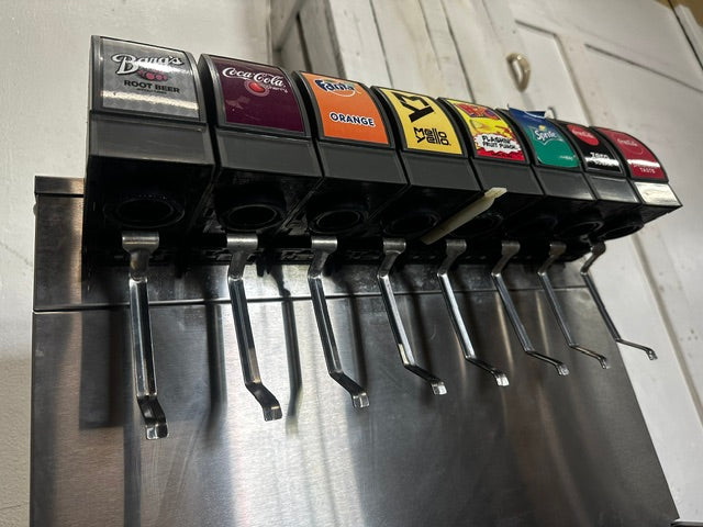 "CORNELIUS CB2323-AK"COMMERCIAL 8 HEADS SODA MACHINE W/ ICE BIN