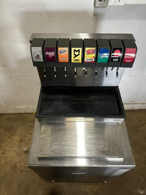 "CORNELIUS CB2323-AK"COMMERCIAL 8 HEADS SODA MACHINE W/ ICE BIN