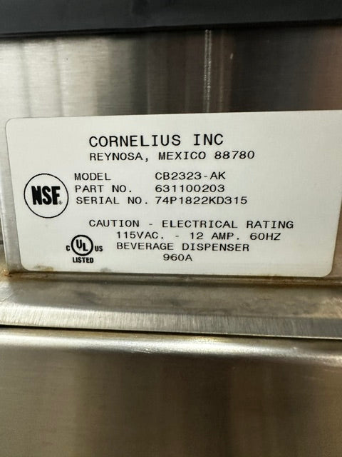 "CORNELIUS CB2323-AK"COMMERCIAL 8 HEADS SODA MACHINE W/ ICE BIN