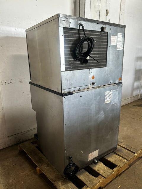 HOSHIZAKI KML-350MAH ICE MAKER W/ATTACHED DISPENSER AND DRIP TRAY