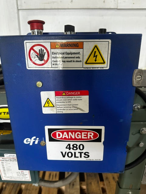 "HYTROL TA" H.D INDUSTRIAL 14"W POWERED BELT CONVEYOR, 480V 3PH