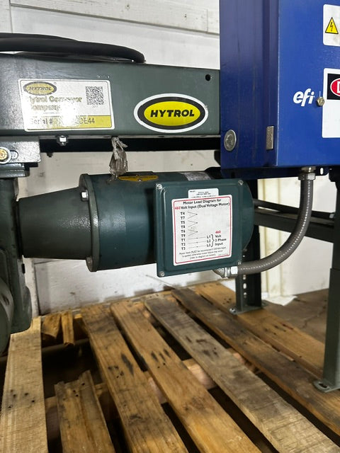 "HYTROL TA" H.D INDUSTRIAL 14"W POWERED BELT CONVEYOR, 480V 3PH