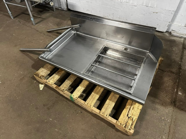 H.D LEFT SIDE DIRTY TABLE FOR COMMERCIAL DISHWASHER, 36"H x 48"W x 29"D