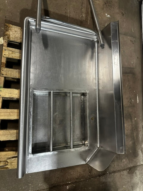 H.D LEFT SIDE DIRTY TABLE FOR COMMERCIAL DISHWASHER, 36"H x 48"W x 29"D