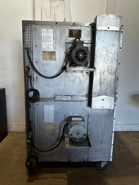"SOUTHBEND SLGS/22SC"H.D COMMERCIAL N GAS DOUBLE STACK CONVECTION OVEN ON CASTER