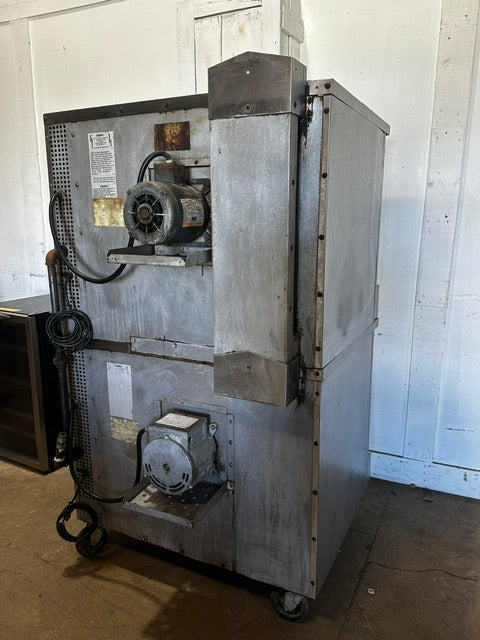"SOUTHBEND SLGS/22SC"H.D COMMERCIAL N GAS DOUBLE STACK CONVECTION OVEN ON CASTER