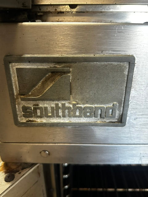 "SOUTHBEND SLGS/22SC"H.D COMMERCIAL N GAS DOUBLE STACK CONVECTION OVEN ON CASTER