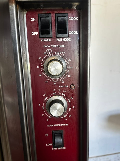 "SOUTHBEND SLGS/22SC"H.D COMMERCIAL N GAS DOUBLE STACK CONVECTION OVEN ON CASTER