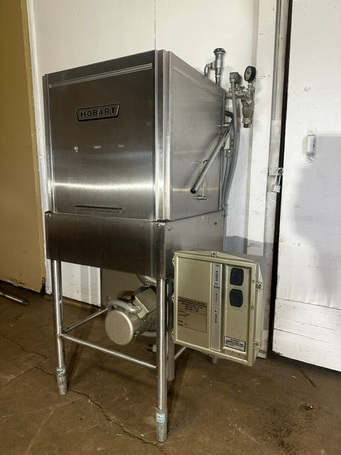 "HOBART AM-12" COMMERCIAL ELECTRIC 3PH HIGH-TEMP STAINLESS STEEL DISHWASHER