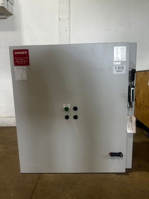 X-bar Automation electrical control drive panel, 480V 3PH