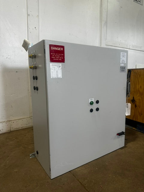 X-bar Automation electrical control drive panel, 480V 3PH