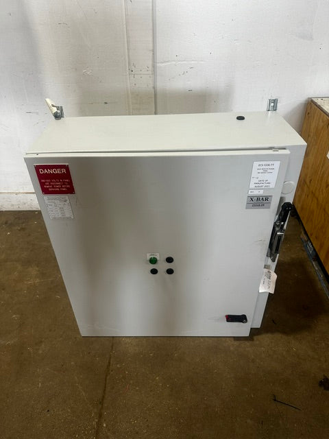 X-bar Automation electrical control drive panel, 480V 3PH