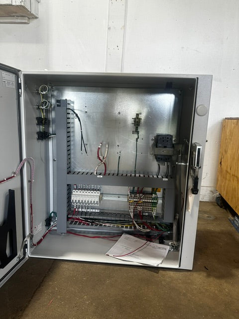 X-bar Automation electrical control drive panel, 480V 3PH