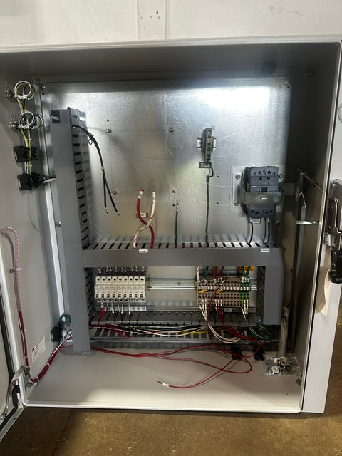 X-bar Automation electrical control drive panel, 480V 3PH