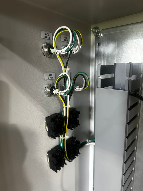 X-bar Automation electrical control drive panel, 480V 3PH