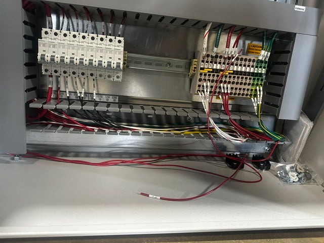 X-bar Automation electrical control drive panel, 480V 3PH