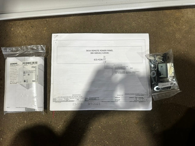 X-bar Automation electrical control drive panel, 480V 3PH