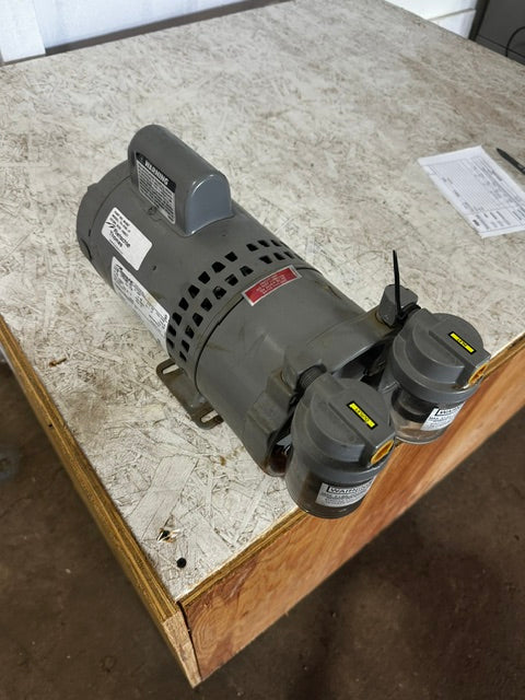 "RIETSCHLE THOMAS MODEL TA-0100-V" INDUSTRIAL ROTARY VANE VACUUM PUMP , 115/230V