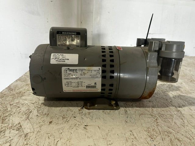 "RIETSCHLE THOMAS MODEL TA-0100-V" INDUSTRIAL ROTARY VANE VACUUM PUMP , 115/230V