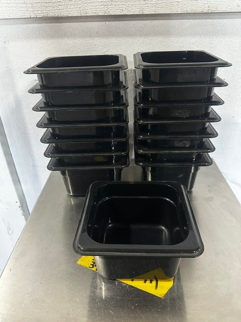 LOT OF 15 CAMBRO MULTI-USE PANS *NSF* , 3 7/8"H x 7"W x 6 3/8"D (1.5QT/48OZ)