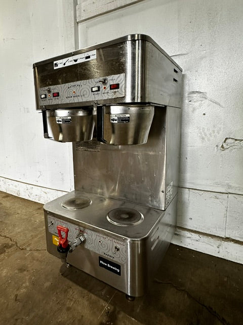 "GRINDMASTER P- 400EST" COMMERCIAL DUAL COFFEE BREWER HOT WATER SPIGOT, 1PH