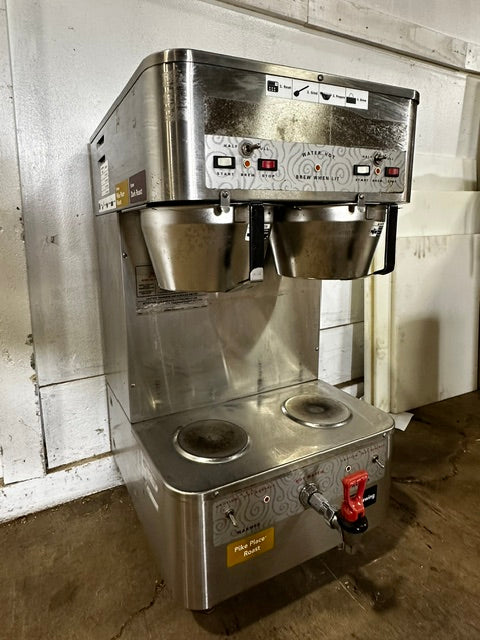 "GRINDMASTER P- 400EST" COMMERCIAL DUAL COFFEE BREWER HOT WATER SPIGOT, 1PH