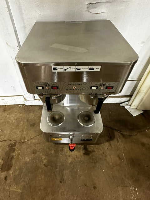 "GRINDMASTER P- 400EST" COMMERCIAL DUAL COFFEE BREWER HOT WATER SPIGOT, 1PH