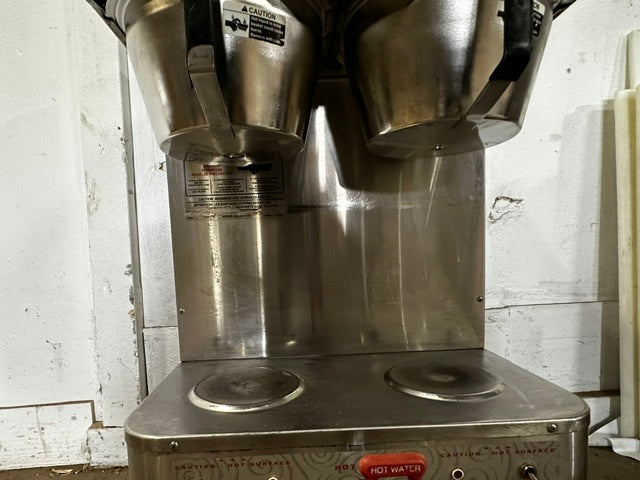 "GRINDMASTER P- 400EST" COMMERCIAL DUAL COFFEE BREWER HOT WATER SPIGOT, 1PH