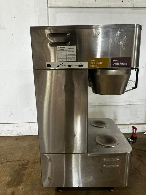 "GRINDMASTER P- 400EST" COMMERCIAL DUAL COFFEE BREWER HOT WATER SPIGOT, 1PH