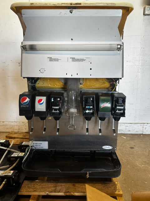 "CONELIUS ED150" 6 FLAVOR SODA/POP ICE BEVERAGE DISPENSER MACHINE 115V 1 PH