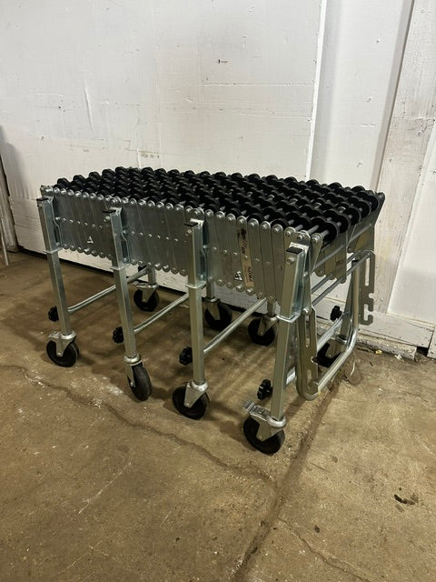 NESTAFLEX 226 SKATE WHEEL CONVEYOR 39"L(COMPRESS)x27"H - 151"L x 42"H(EXPAND)