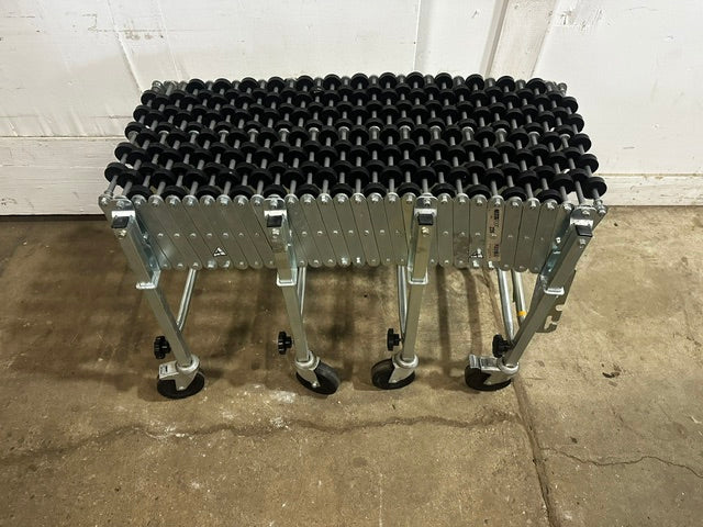 NESTAFLEX 226 SKATE WHEEL CONVEYOR 39"L(COMPRESS)x27"H - 151"L x 42"H(EXPAND)