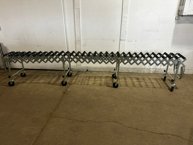NESTAFLEX 226 SKATE WHEEL CONVEYOR 39"L(COMPRESS)x27"H - 151"L x 42"H(EXPAND)