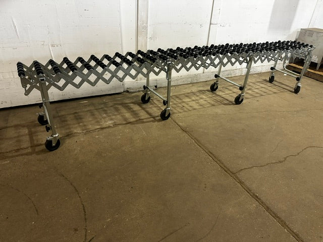 NESTAFLEX 226 SKATE WHEEL CONVEYOR 39"L(COMPRESS)x27"H - 151"L x 42"H(EXPAND)