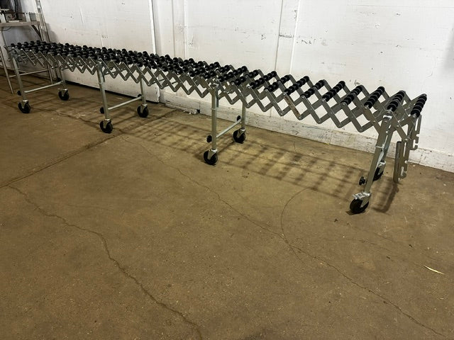 NESTAFLEX 226 SKATE WHEEL CONVEYOR 39"L(COMPRESS)x27"H - 151"L x 42"H(EXPAND)