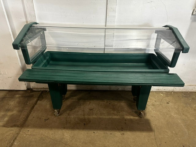 "CAMBRO" DOUBLE SIDED, YOUTH HG ICE BED BUFFET W/FOLDABLE SNEEZE GUARD