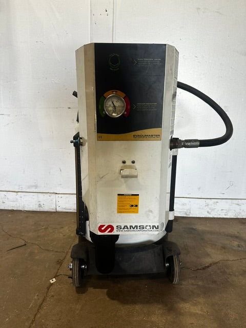 "Samson" Evacumaster High Vacuum Oil Suction Unit, on wheels,