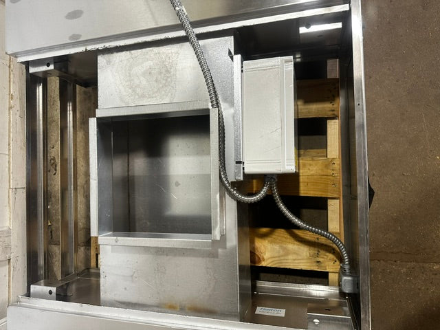 "HALTON MODEL MM -1" Stainless Steel COMMERCIAL CONVEYOR PIZZA OVEN EXHAUST HOOD for Lincoln  Middleby Marshall pizza oven.