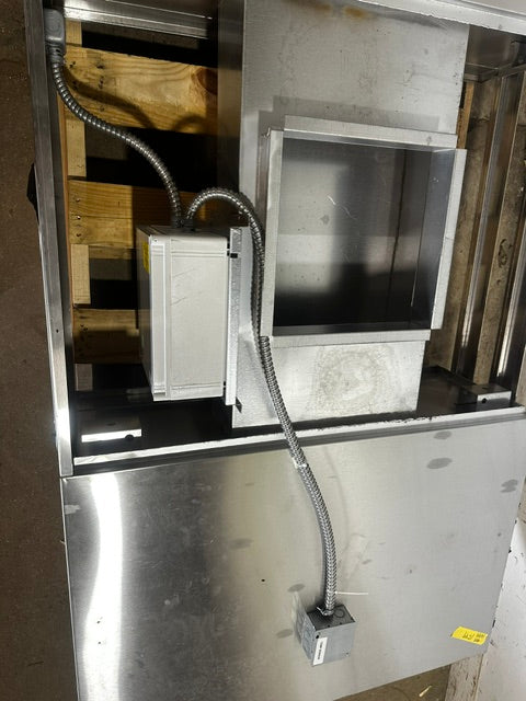 "HALTON MODEL MM -1" Stainless Steel COMMERCIAL CONVEYOR PIZZA OVEN EXHAUST HOOD for Lincoln  Middleby Marshall pizza oven.
