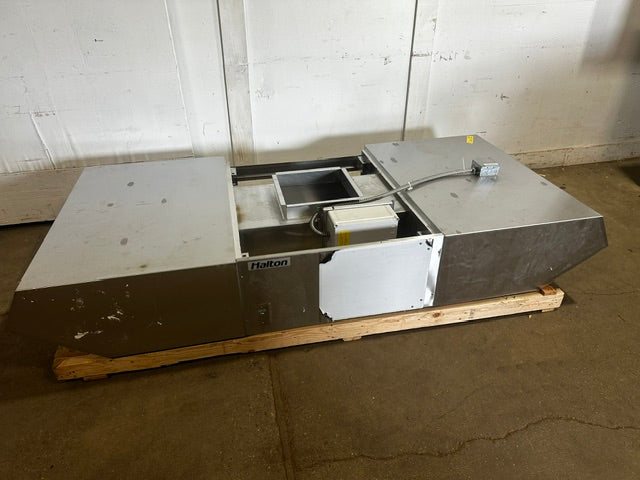 "HALTON MODEL MM -1" Stainless Steel COMMERCIAL CONVEYOR PIZZA OVEN EXHAUST HOOD for Lincoln  Middleby Marshall pizza oven.