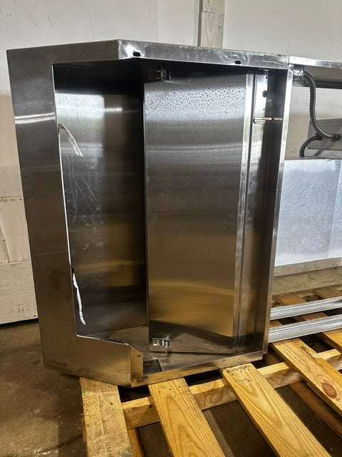 "HALTON MODEL MM -1" Stainless Steel COMMERCIAL CONVEYOR PIZZA OVEN EXHAUST HOOD for Lincoln  Middleby Marshall pizza oven.